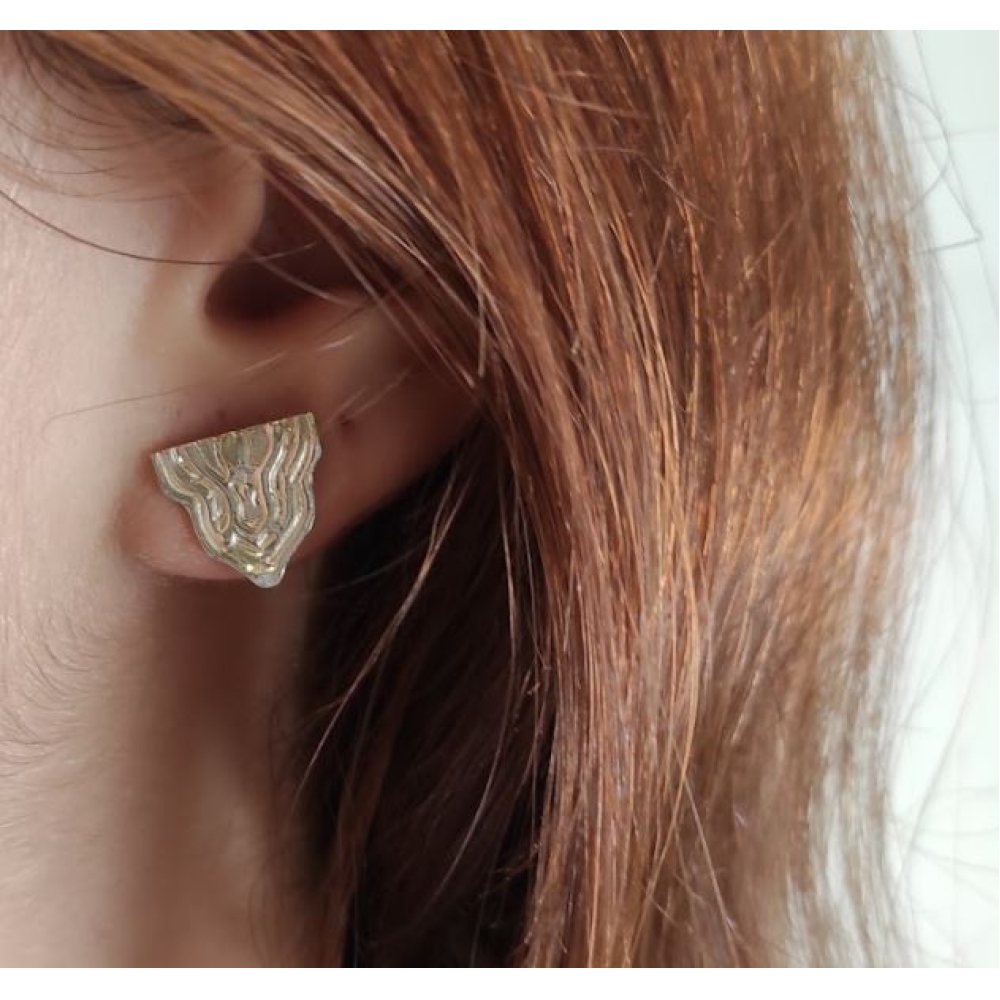 Silver Cut-Out Earrings