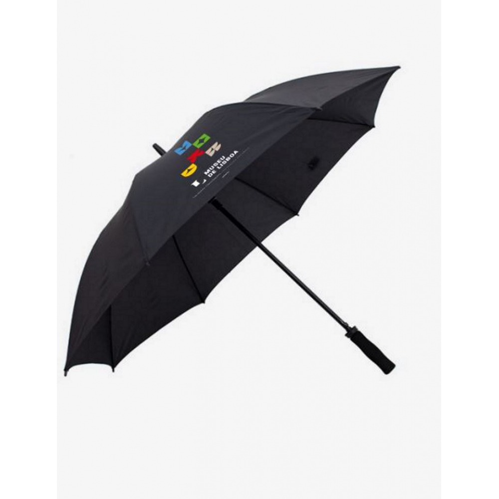 Large Black and Colourful Umbrella