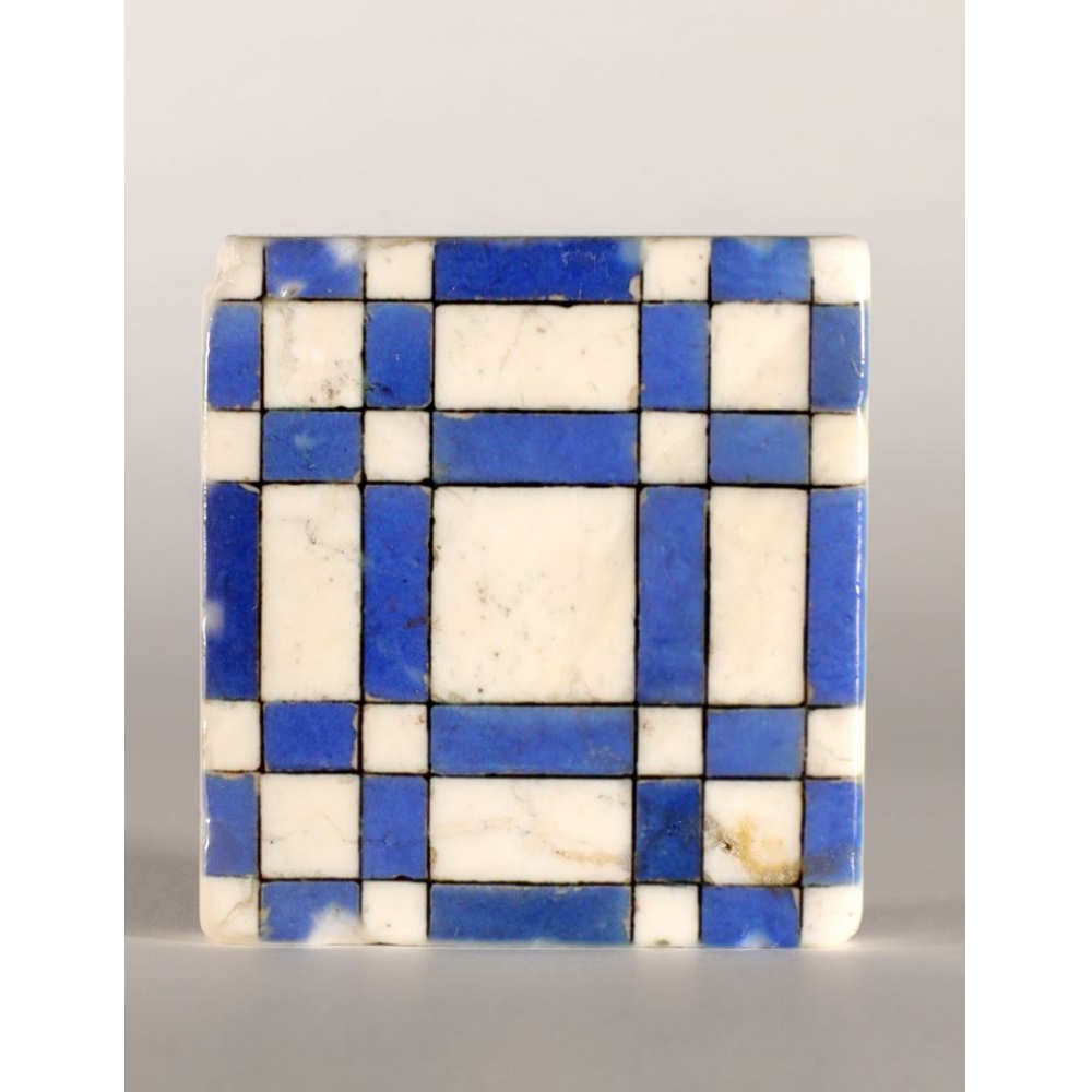 Blue Geometric Magnet Tile